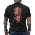 Pineapple Swinger Summer Fruit Gourmetegan T-Shirt mit Rückendruck