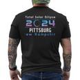 Pittsburg New Hampshire Eclipse 2024 Total Solar Eclipse Men's T-shirt Back Print