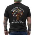 Please Save The Earth It's The Only Planet With Books Men's T-shirt Back Print