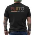 Pluto Vergiss Science And Astronomy Nerd Retro T-Shirt mit Rückendruck
