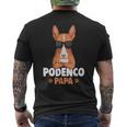 Podenco Dog Papa Podenco Ibicenco T-Shirt mit Rückendruck