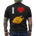 Pollo Asado Divertido I Love Pollo Camiseta Hombre Estampado Espalda
