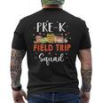 Pre-K Students School Farm Field Trip Squad Matching Men's T-shirt Back Print