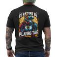 Prefiero Estar Jugando Tag Gorila Mono Tag Gorilar Game Camiseta Hombre Estampado Espalda