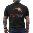 Presque Isle Maine Eclipse Solar Total April 8 2024 Eclipse Men's T-shirt Back Print
