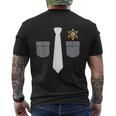 Prison Warden Prison Guard Costume Mens Back Print T-shirt