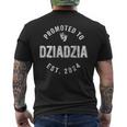 Promoted To Dziadzia Est 2024 Polish Grandpa First Time Men's T-shirt Back Print