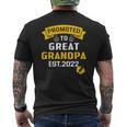 Promoted To Great Grandpa Est 2022 Pregnancy Announcement Mens Back Print T-shirt