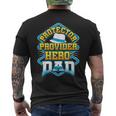 Protector Provider Hero Dad Father's Day Men's T-shirt Back Print