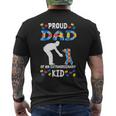 Proud Autism Dad Apparel Matching Autism Awareness Father Men's T-shirt Back Print