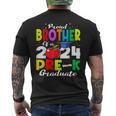 Proud Brother Of Pre-K Graduate 2024 Graduation Brother Men's T-shirt Back Print