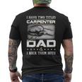 Proud Carpenter Dad Men's T-shirt Back Print
