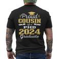 Proud Cousin Class Of 2024 Phd Graduate Doctorate Graduation Men's T-shirt Back Print