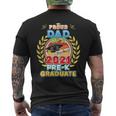 Proud Dad Of A 2021 Prek Graduate Last Day School Grad Mens Back Print T-shirt