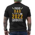 Proud Dad Of A Class Of 2022 Graduate Senior 20 Mens Back Print T-shirt
