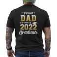 Proud Dad Of A Class Of 2022 Graduate Senior 22 Daddy Mens Back Print T-shirt