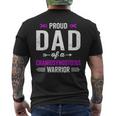 Proud Dad Of A Craniosynostosis Warrior Awareness Recovery Men's T-shirt Back Print