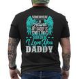 Proud My Daddy In Heaven Happy Father's Day Proud Of Daddy Men's T-shirt Back Print