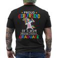 Proud Girlfriend Of A 2024 Preschool Graduate Unicorn Dab Men's T-shirt Back Print