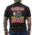 Proud Granddaughter Of A Vietnam Veteran Day American Flag Men's T-shirt Back Print