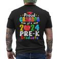 Proud Grandpa Of A 2024 Pre-K Graduate Matching Family Grad Men's T-shirt Back Print