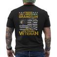 Proud Grandson Of A Vietnam Veteran Vietnam War Vet Mens Back Print T-shirt
