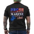 Proud Marine Uncle Patriotic Usa Military 2020 Mens Back Print T-shirt