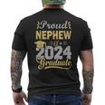 Proud Nephew Of A 2024 Graduate Graduation Senior 2024 Men's T-shirt Back Print