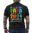 Proud Papa Of A 2024 Preschool Graduate Family Graduation Men's T-shirt Back Print