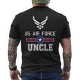 Proud Us Air Force Uncle Military Pride Men's T-shirt Back Print