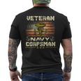 Proud Veteran Navy Corpsman For Men Men's T-shirt Back Print