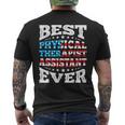 Pta Physical Therapist Assistant 4Th Fourth Of July Usa Flag Men's T-shirt Back Print