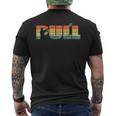 Pull Retro Vintage Clay Trapshooting Clay Hunting Shooting Men's T-shirt Back Print