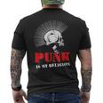 Punk Is My Religion I Punker & Anarchy Para Punk Rock Camiseta Hombre Estampado Espalda