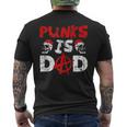 Punks Is Dad Anarchy Punk Rocker Punker Men's T-shirt Back Print