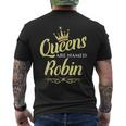 Queens Are Named Robin Men's T-shirt Back Print