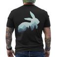 Rabbit Bunny Hare Double Exposure Surreal Wildlife Animal Pullover Men's T-shirt Back Print
