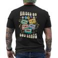 Raised On 90S Boy Bands Gen X Tape Retro Music Mixtape Men's T-shirt Back Print
