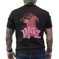 Ratz Gangster Mouse Pink Rat Memes Muscle Ratz Men's T-shirt Back Print