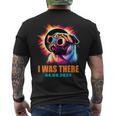 I Was There Total Solar Eclipse 2024 Pug Dog With Glasses Men's T-shirt Back Print