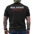 Real Estate Investor Men's T-shirt Back Print