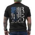 Red Friday Military Memorial Day Veterans Family 4Th Of July Men's T-shirt Back Print