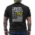 Red Friday Military Son Wear Red For My Dad Mens Back Print T-shirt