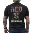 Red Friday For My Uncle Remember Everyone Deployed Men's T-shirt Back Print