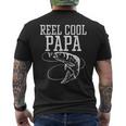 Reel Cool Daddy Papa Fisch Angeln Angeln Angler Angler Papa Herren T-Shirt mit Rückendruck