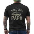 Reel Cool Papa Father's Day Mens Back Print T-shirt