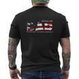 Regular Dad Trying Not To Raise Liberals American Flag Father's Day Mens Back Print T-shirt