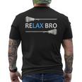 Relax Bro Lacrosse Lax Team Lacrosse Men's T-shirt Back Print