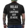 Relax The Lighting Guy Is Here Film Theatre Tv Men's T-shirt Back Print