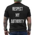 Respect My Authority Vintage Men's T-shirt Back Print